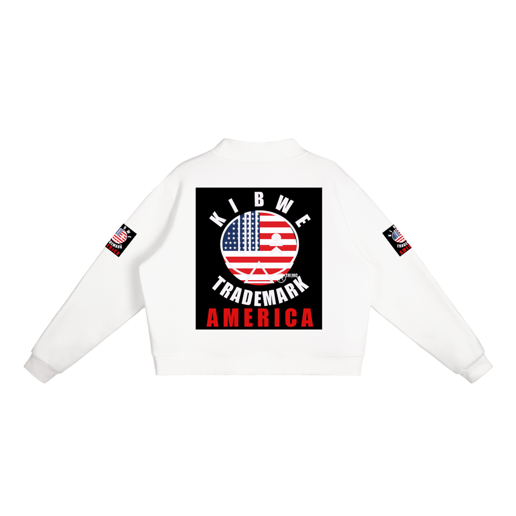 Essential Fleece Mock-Neck Crew Sweatshirt