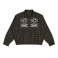 Unisex Plaid Full-Zip Track Jacket