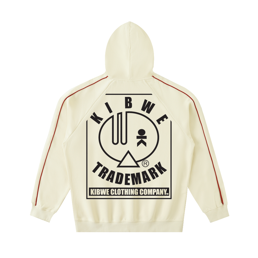 Contrast Piping Raglan Hoodie