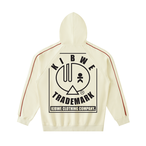Contrast Piping Raglan Hoodie