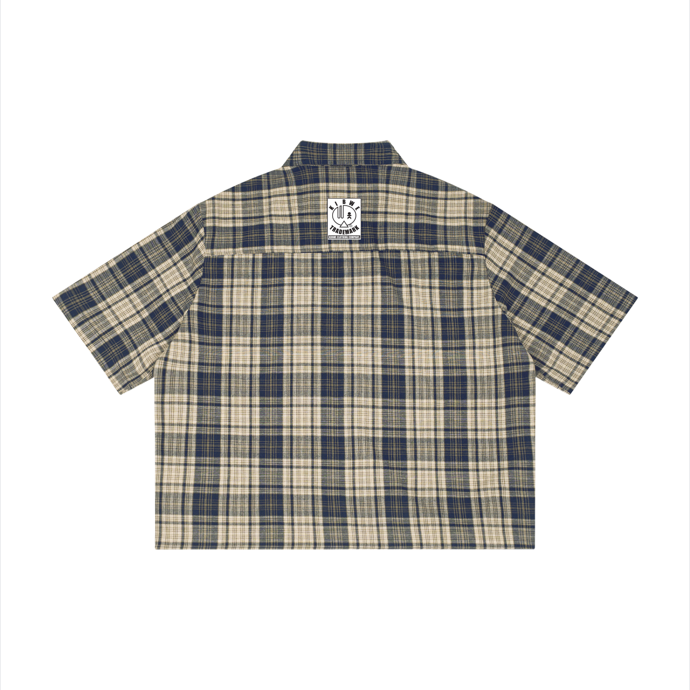 Unisex Plaid Boxy Short Sleeve Shirt