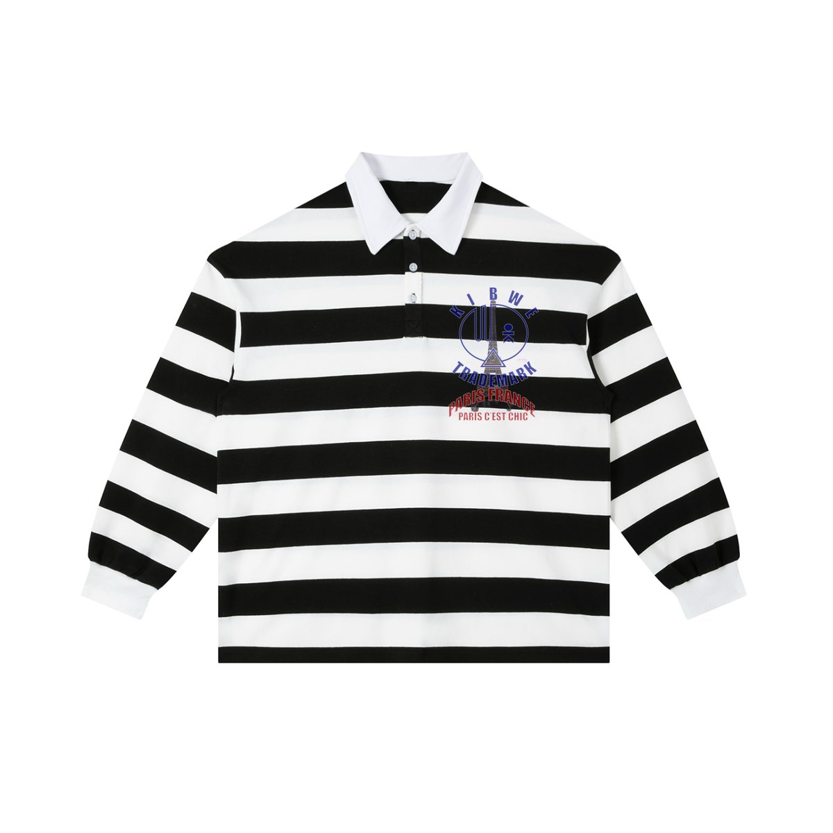 Color Block Stripe Polo Shirt