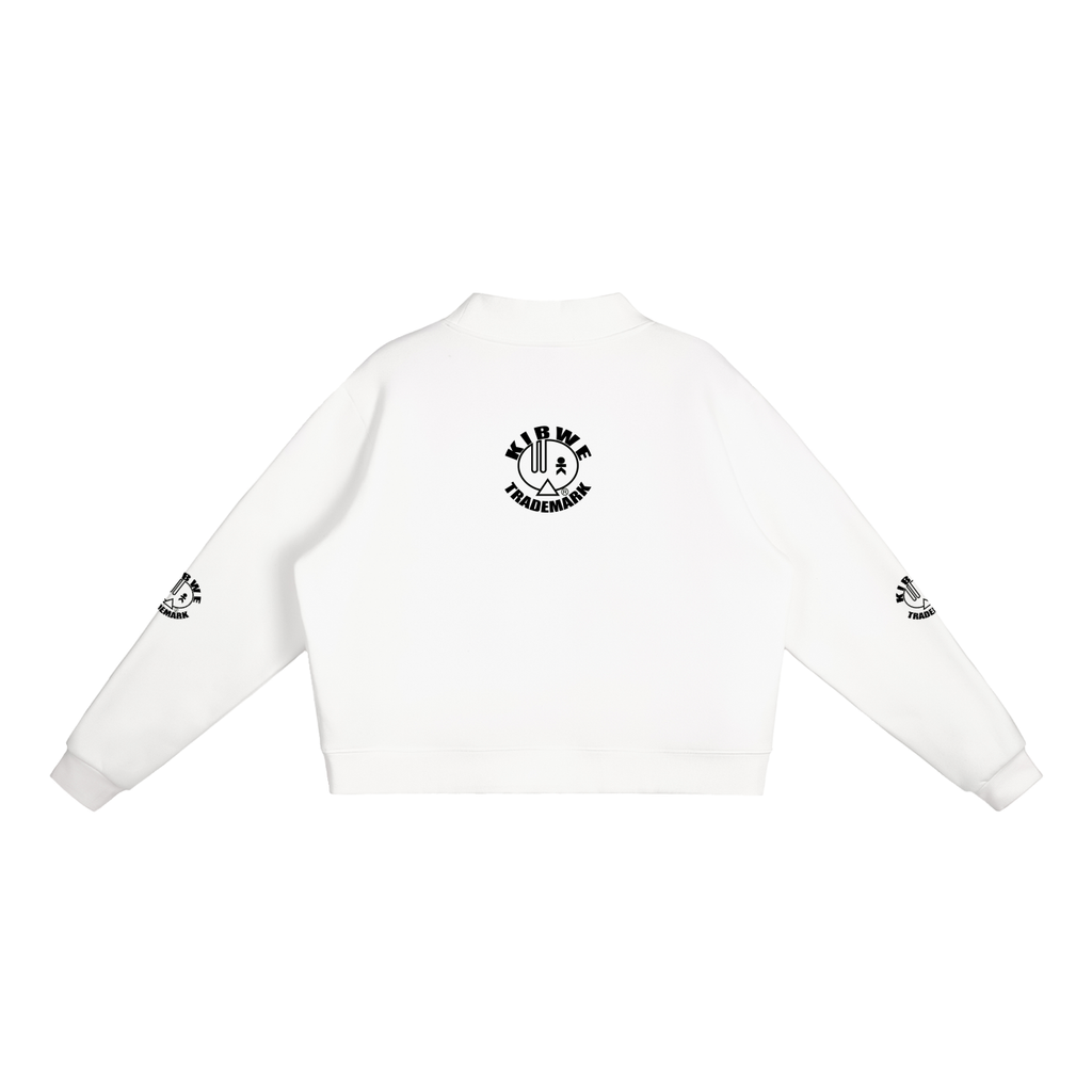 Essential Fleece Mock-Neck Crew Sweatshirt