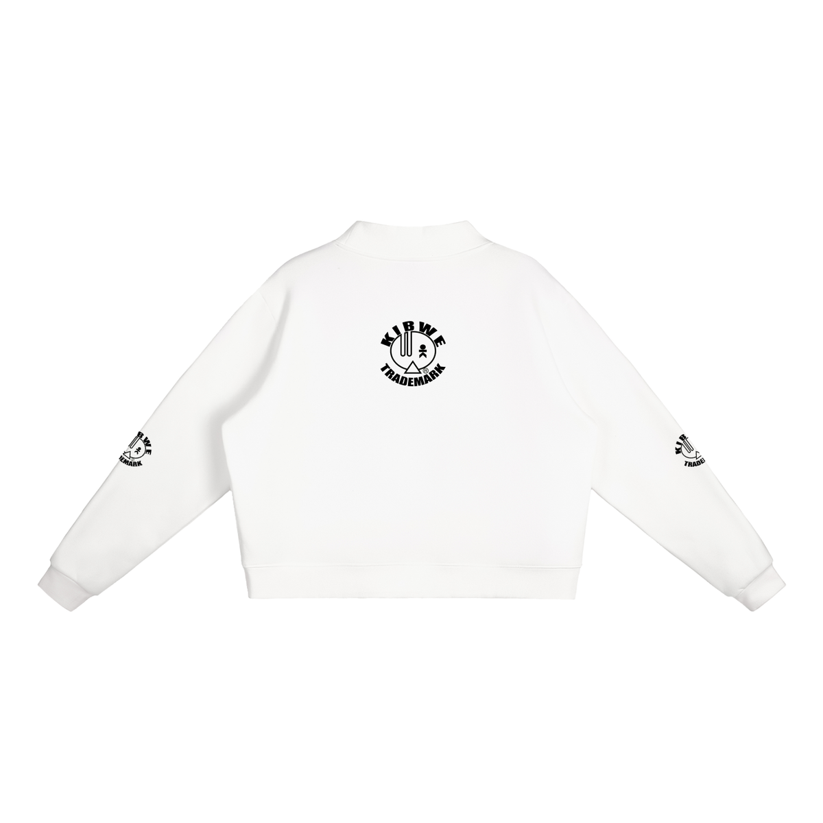 Essential Fleece Mock-Neck Crew Sweatshirt