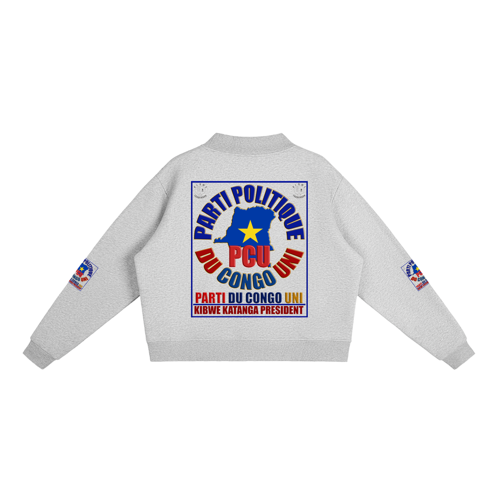 Essential Fleece Mock-Neck Crew Sweatshirt