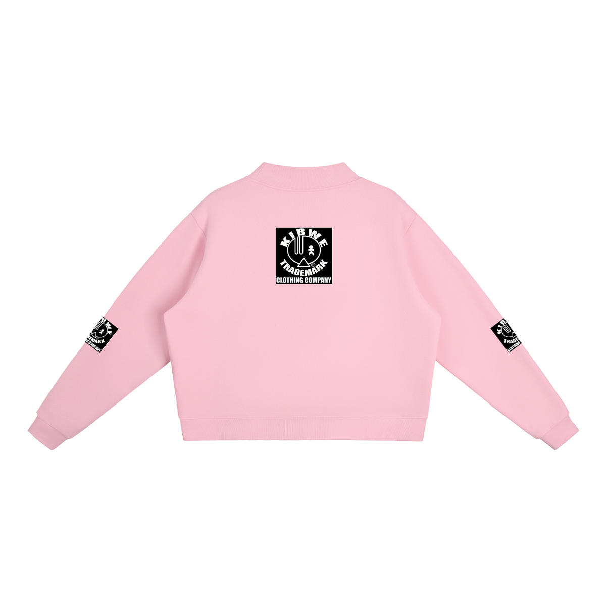 Essential Fleece Mock-Neck Crew Sweatshirt