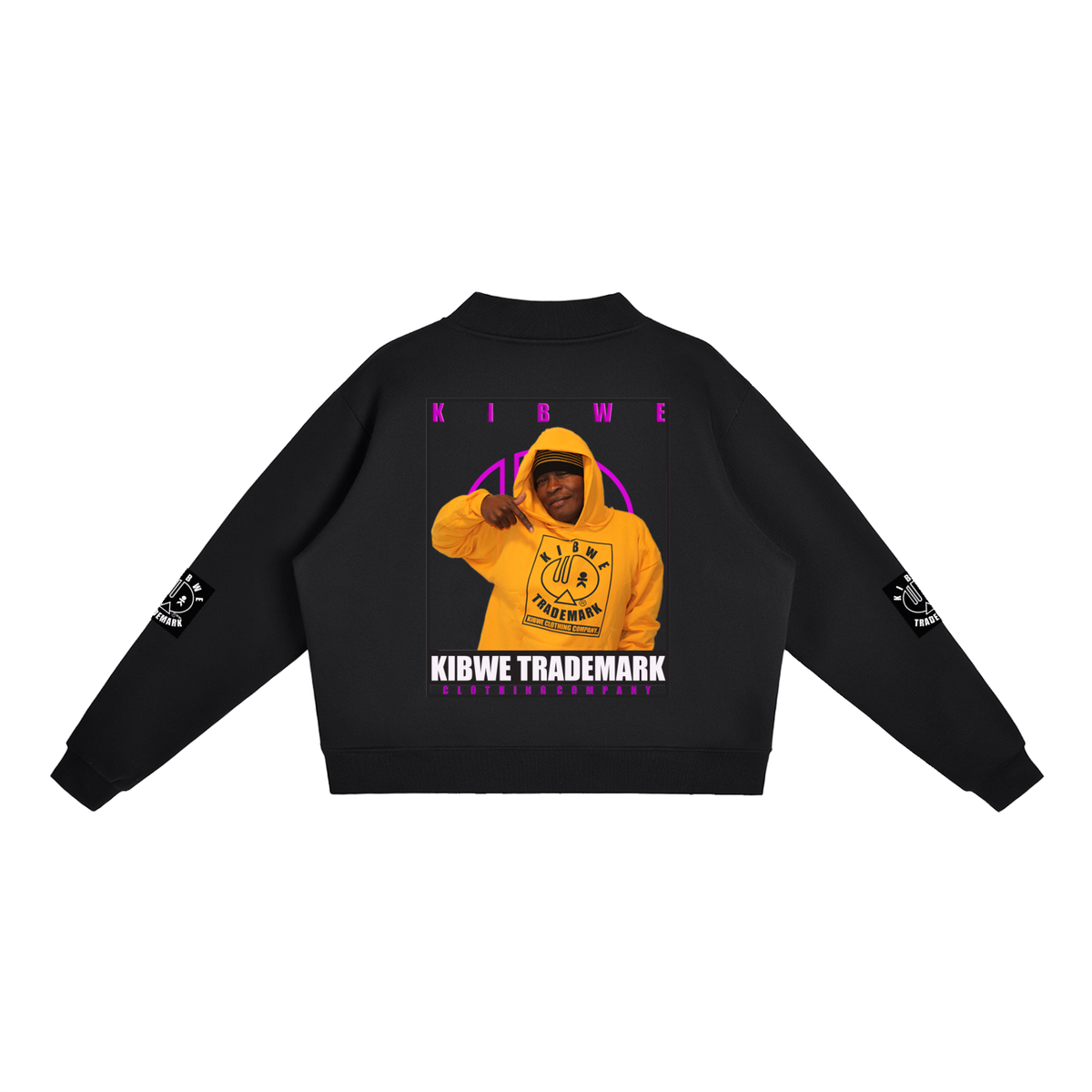 Essential Fleece Mock-Neck Crew Sweatshirt