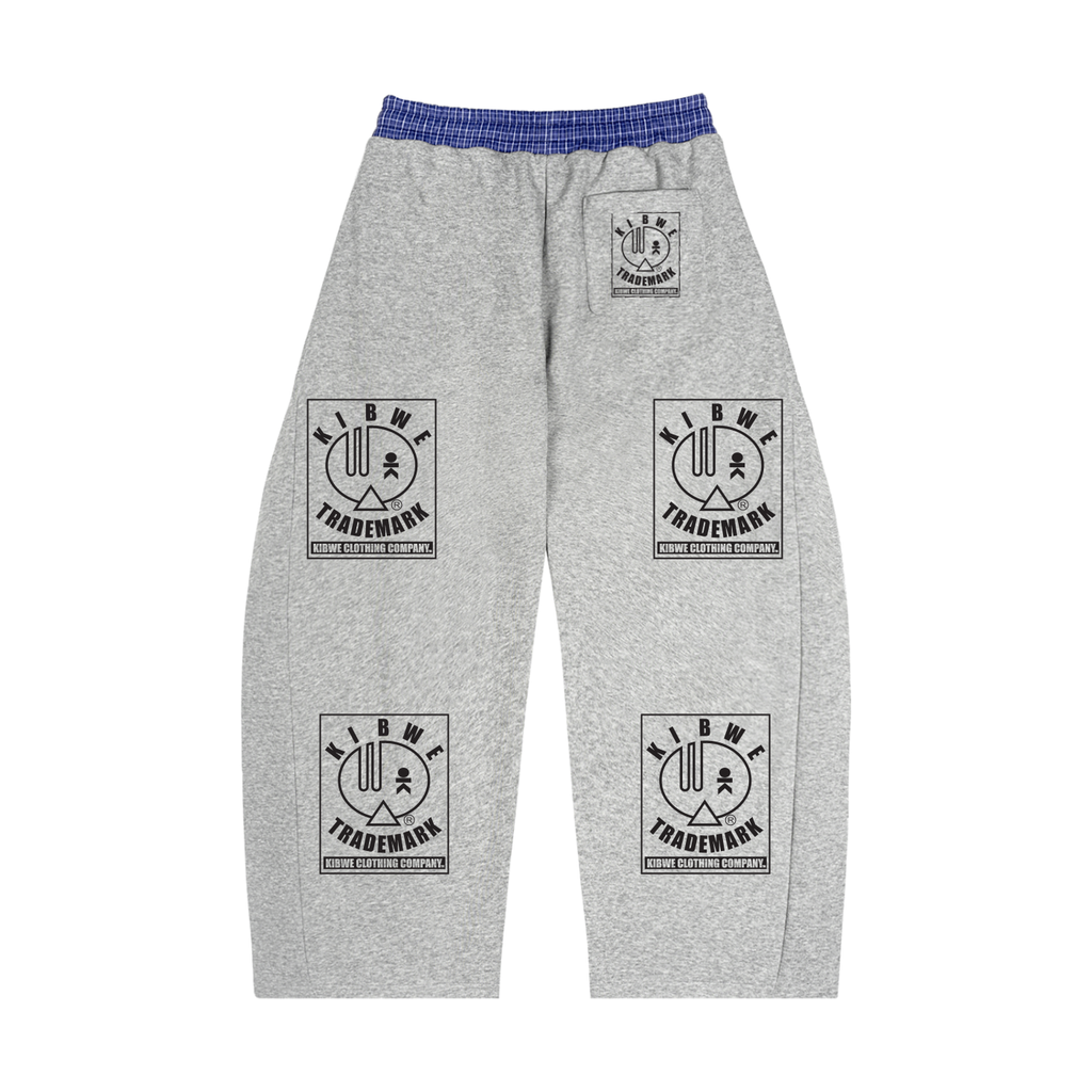 Plaid Waistband Barrel Sweatpants