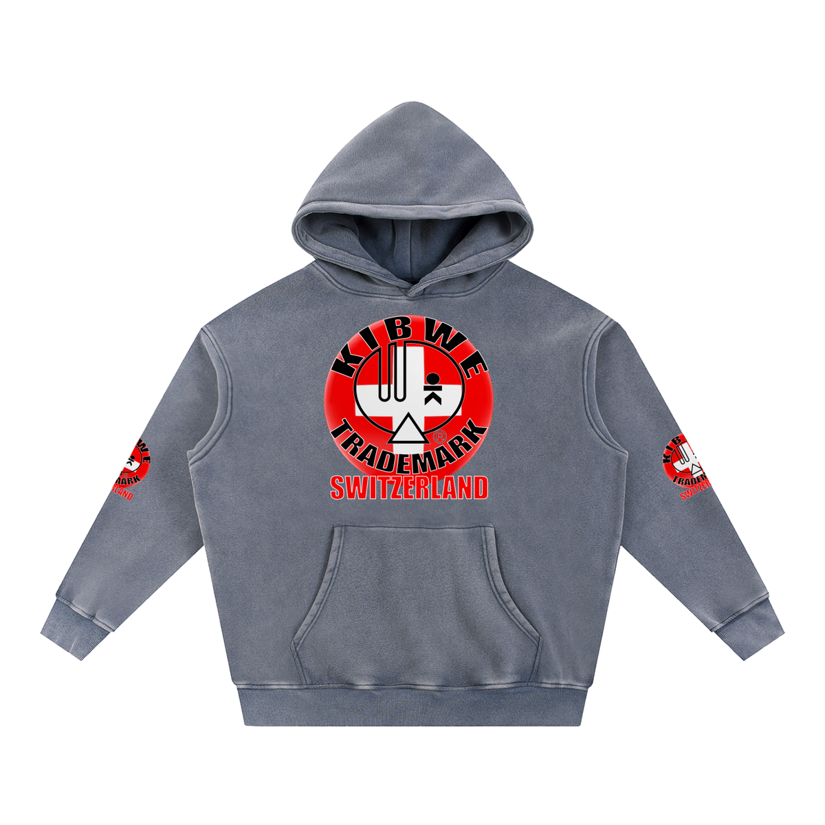 Snow Wash Fleece Oversize Hoodie