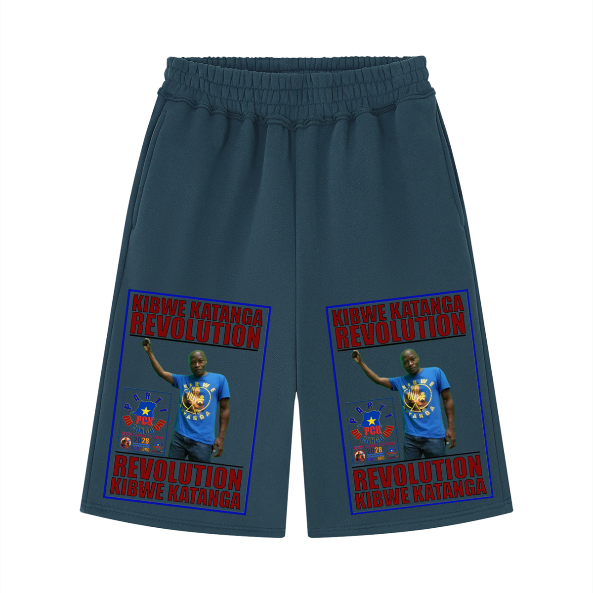 Unisex Raw Edge Fleece Shorts