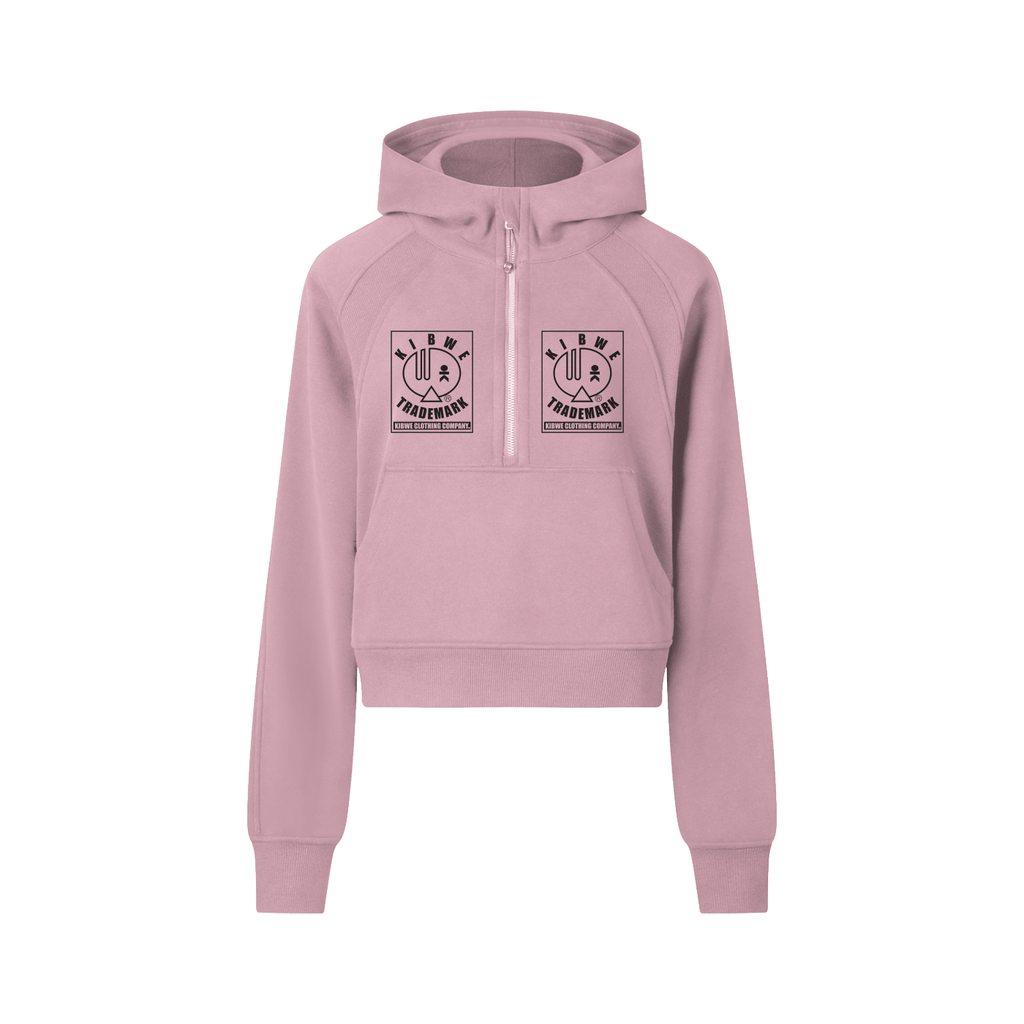 Cropped Half-Zip Hoodie