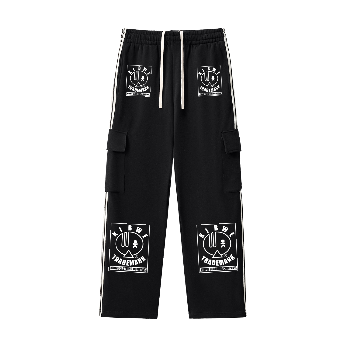 Side Stripe Straight-Leg Pants