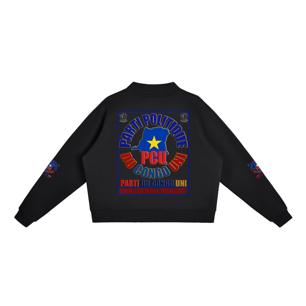Essential Fleece Mock-Neck Crew Sweatshirt