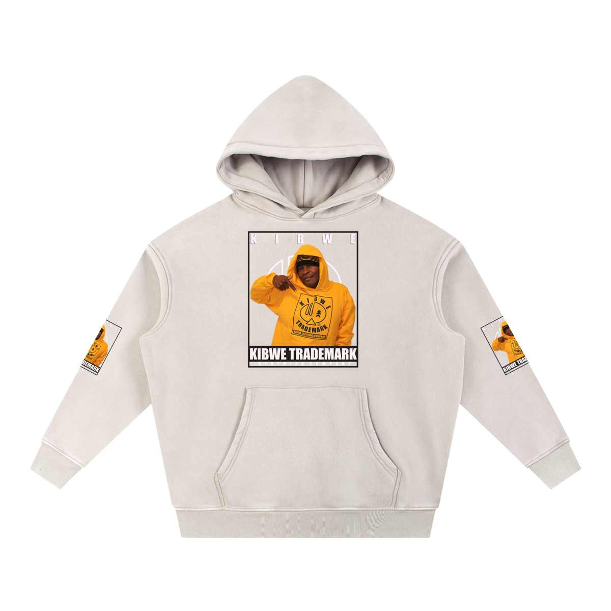 Snow Wash Fleece Oversize Hoodie