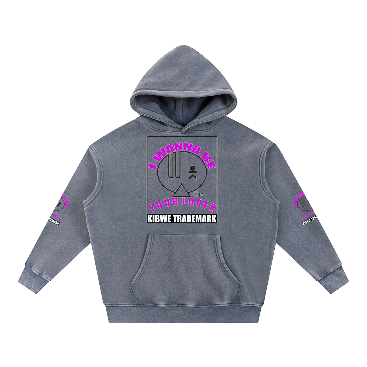 Snow Wash Fleece Oversize Hoodie