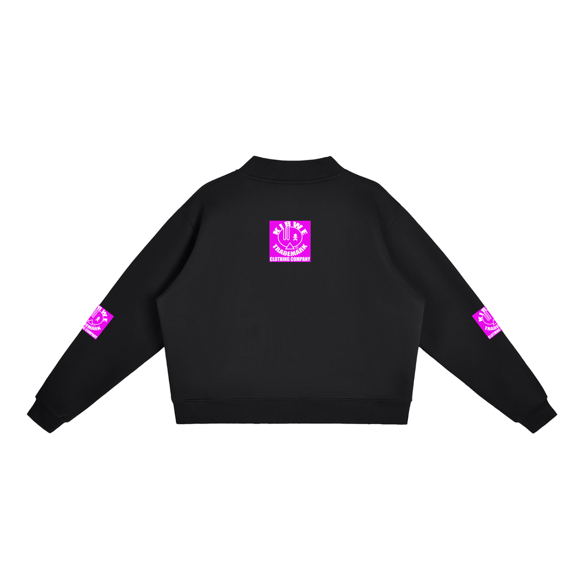 Essential Fleece Mock-Neck Crew Sweatshirt