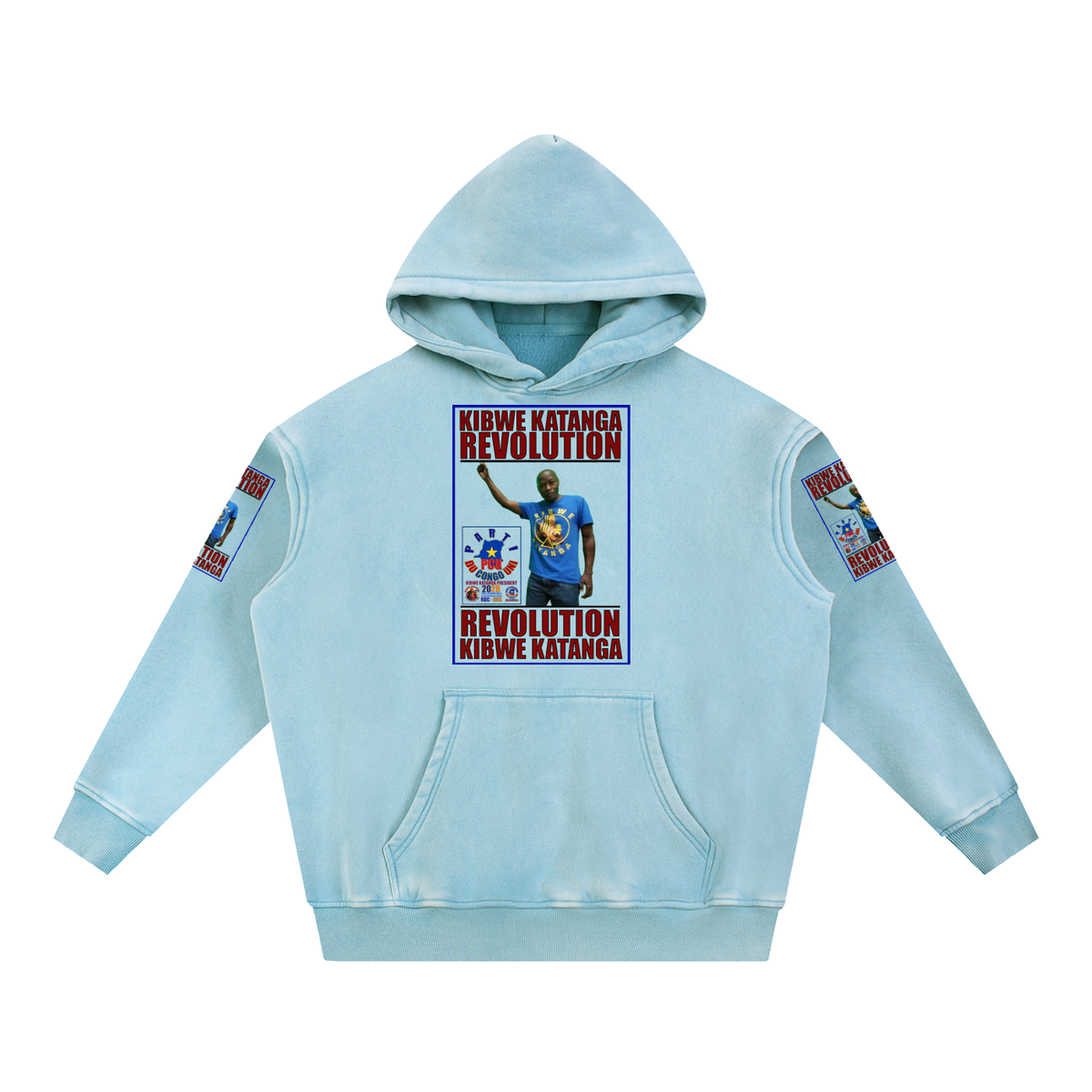 Snow Wash Fleece Oversize Hoodie
