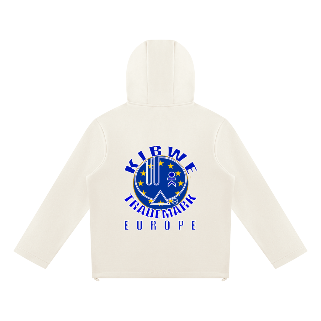 Unisex Paneled Full Zip Hoodie