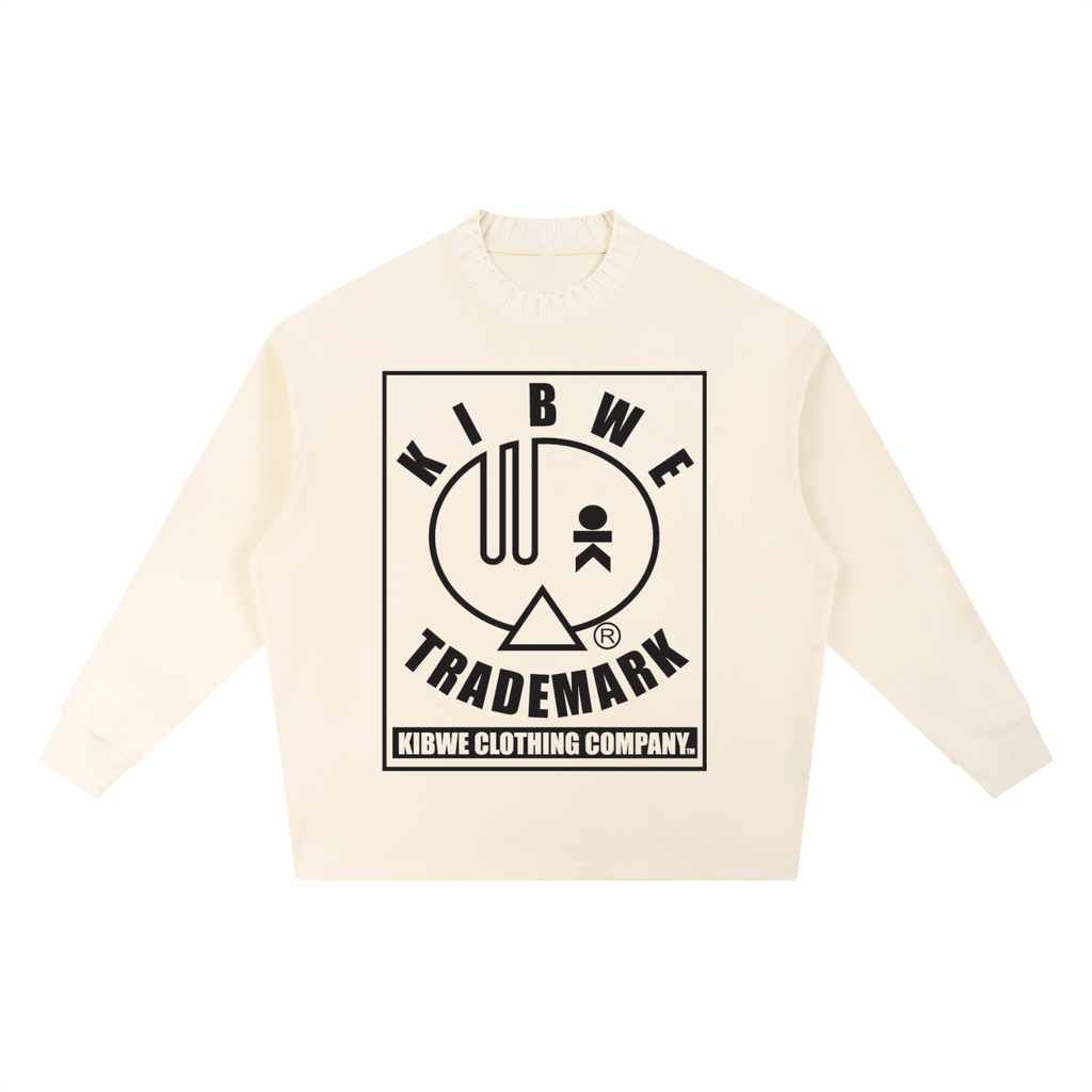 Knitted Round Neck Oversize Sweatshirt