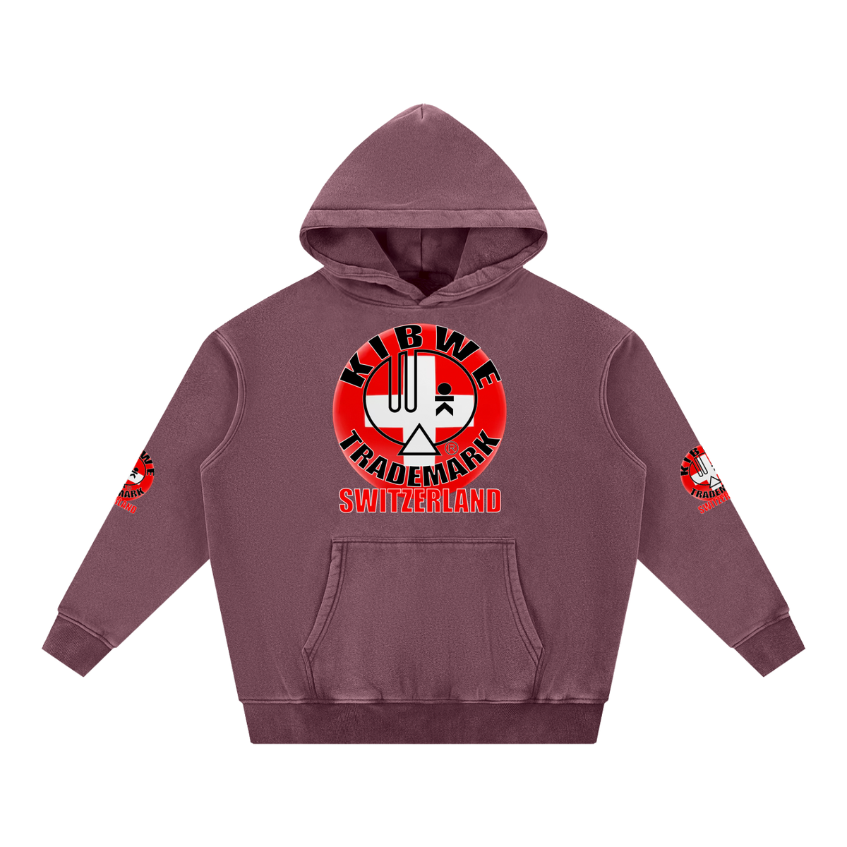 Snow Wash Fleece Oversize Hoodie