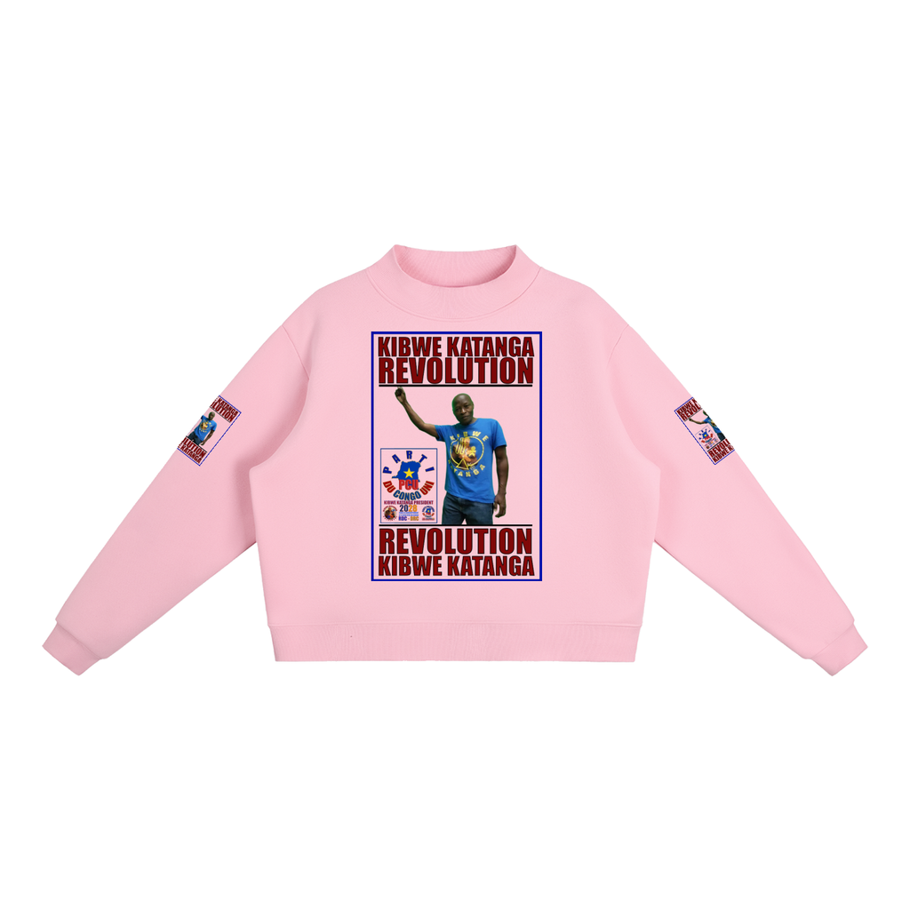 Essential Fleece Mock-Neck Crew Sweatshirt