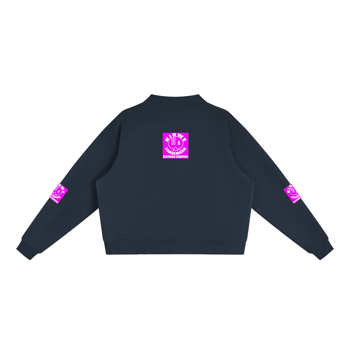 Essential Fleece Mock-Neck Crew Sweatshirt