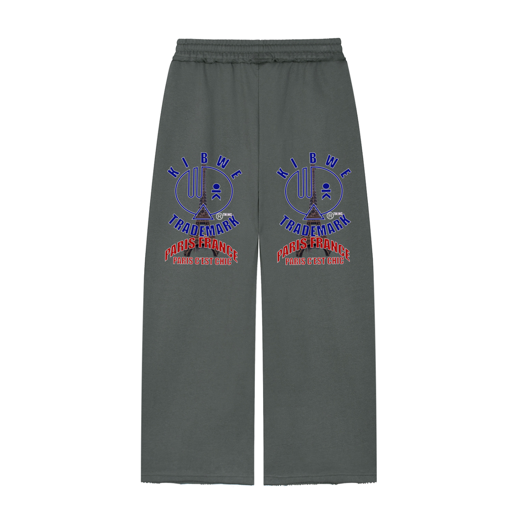 Women’s Wide Leg Raw Edge Sweatpants