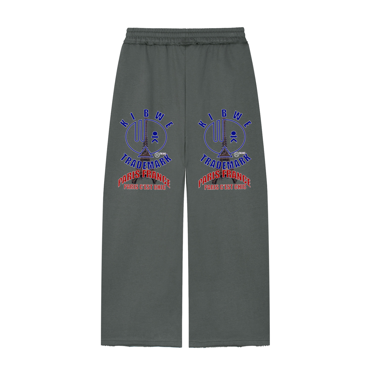 Women’s Wide Leg Raw Edge Sweatpants