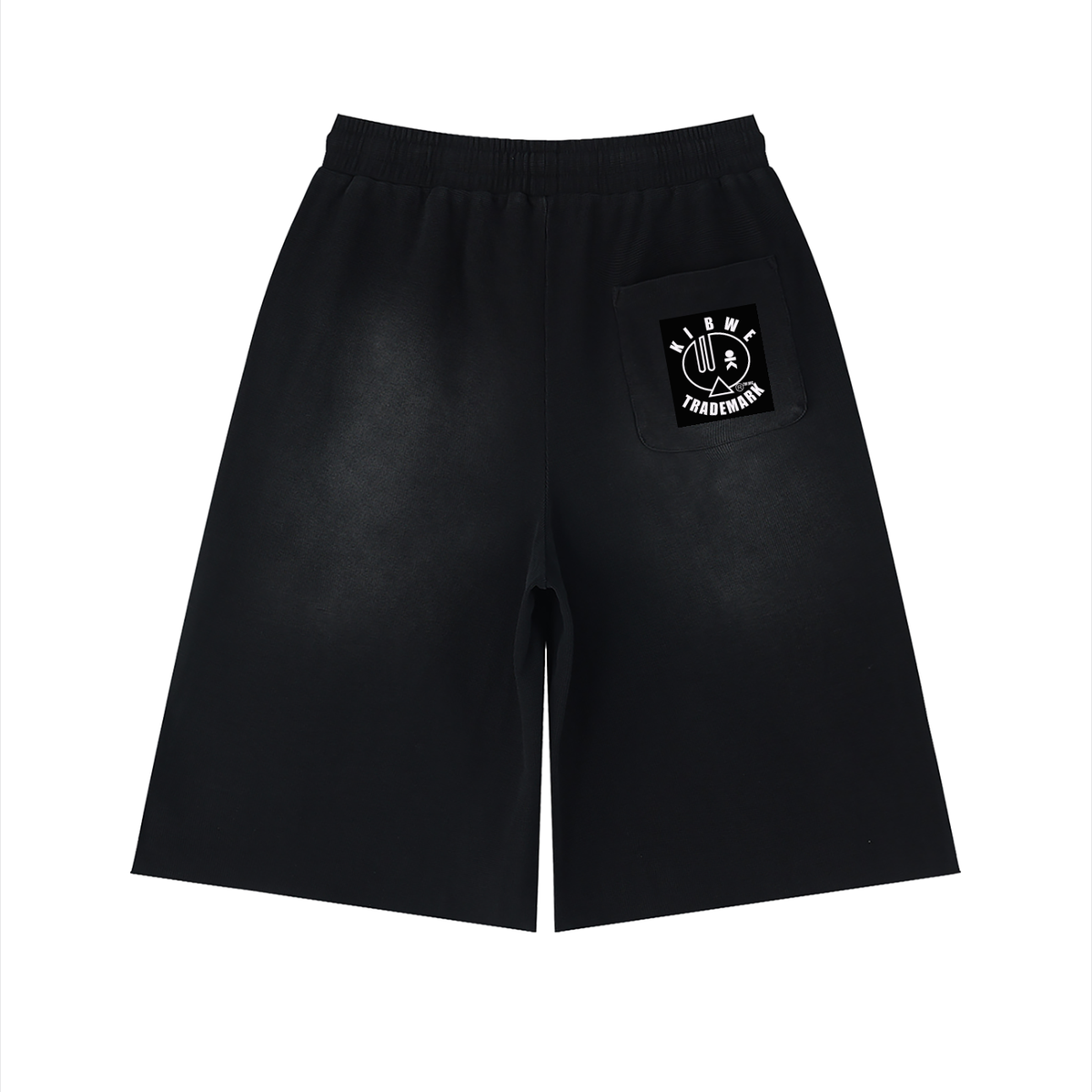Unisex Sunfade Raw Edge Shorts