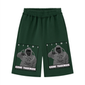 Unisex Raw Edge Fleece Shorts