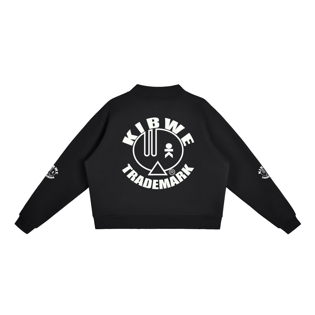 Essential Fleece Mock-Neck Crew Sweatshirt