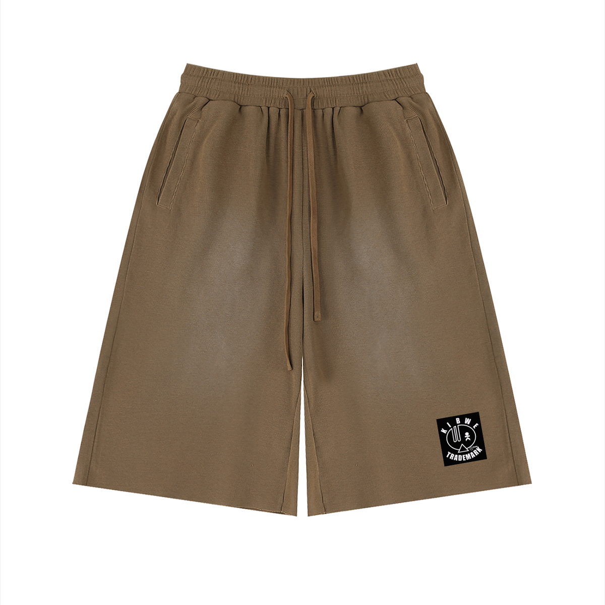Unisex Sunfade Raw Edge Shorts