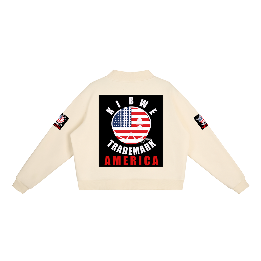 Essential Fleece Mock-Neck Crew Sweatshirt