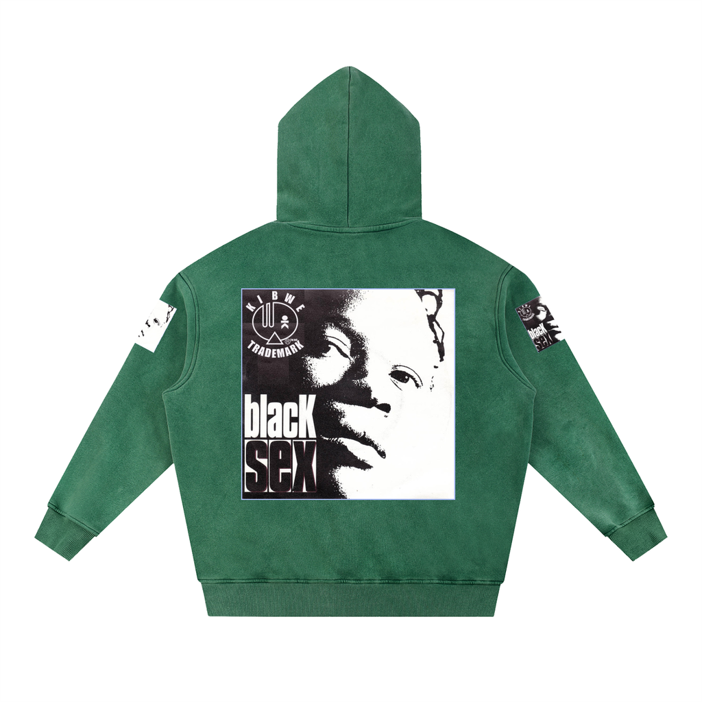 Snow Wash Fleece Oversize Hoodie