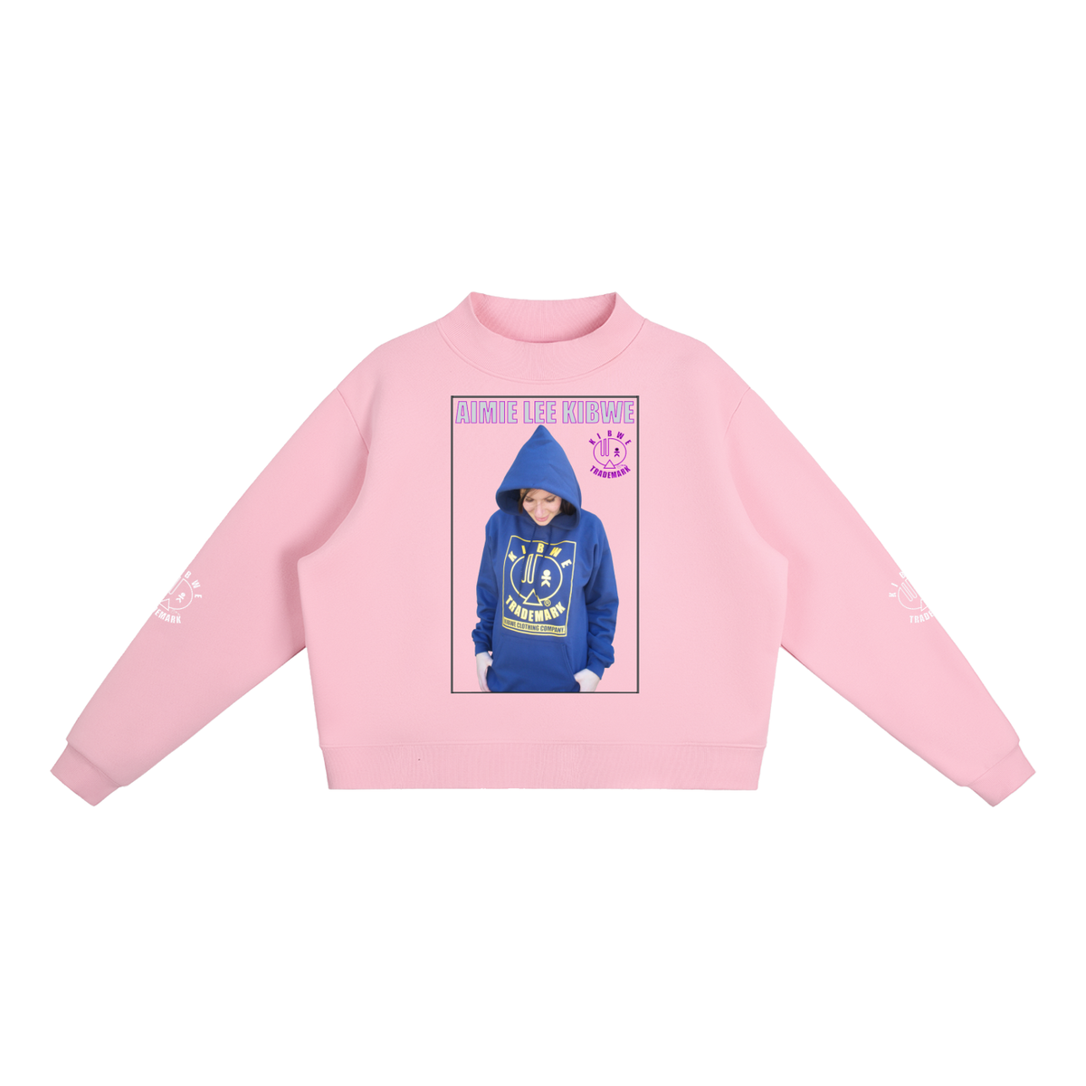 Essential Fleece Mock-Neck Crew Sweatshirt