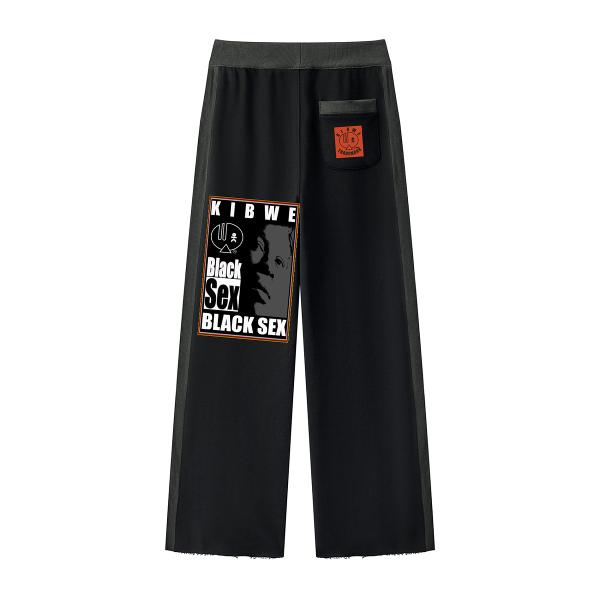 Women's Color Block Raw Hem Sweatpants
