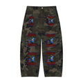 Men’s Camo Barrel Leg Cargo Pants
