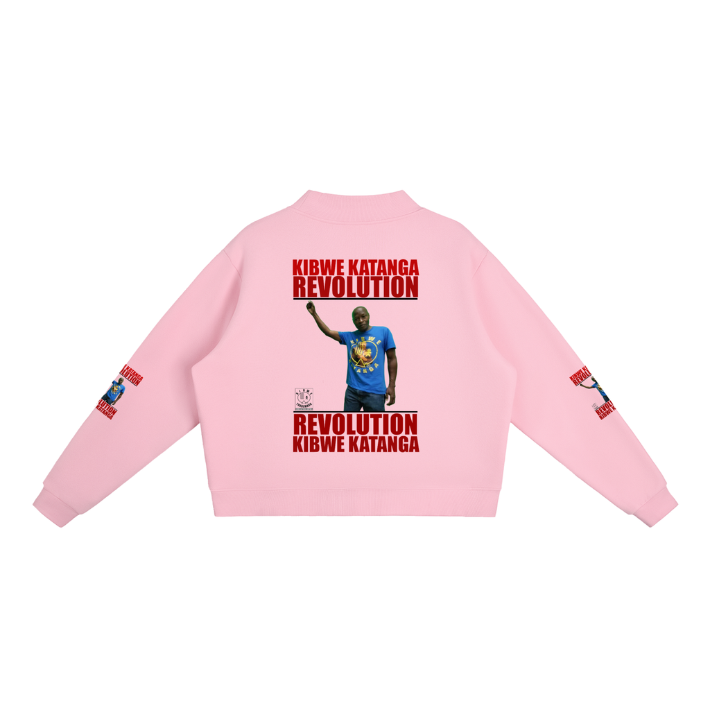 Essential Fleece Mock-Neck Crew Sweatshirt