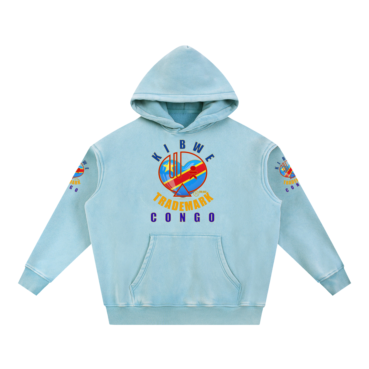 Snow Wash Fleece Oversize Hoodie