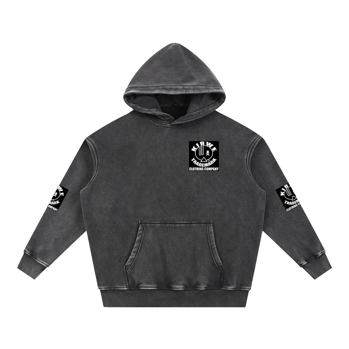 Snow Wash Fleece Oversize Hoodie