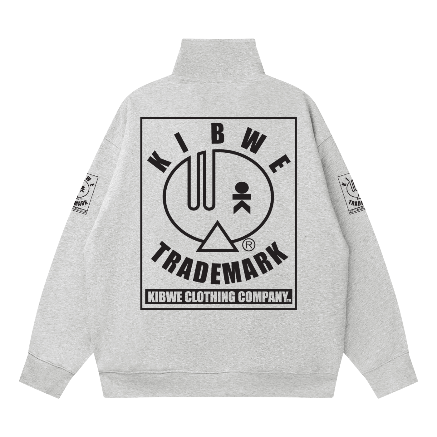 Quarter-Zip Drop Shoulder Sweatshirt