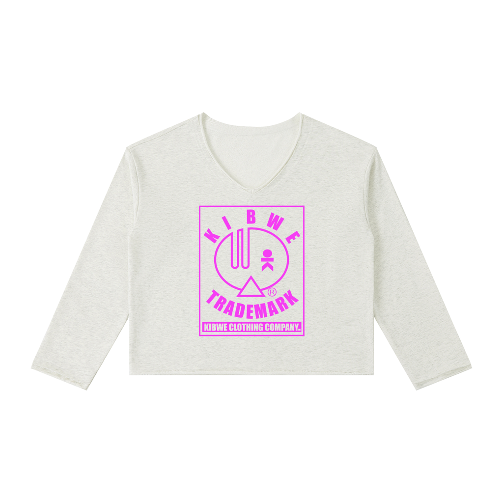 Women's Raw Hem Long Sleeve T-Shirt