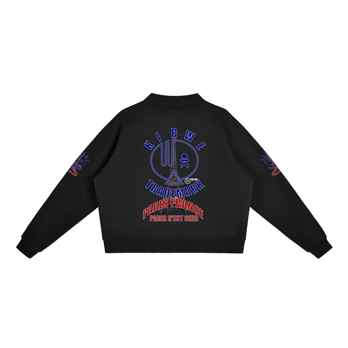 Essential Fleece Mock-Neck Crew Sweatshirt
