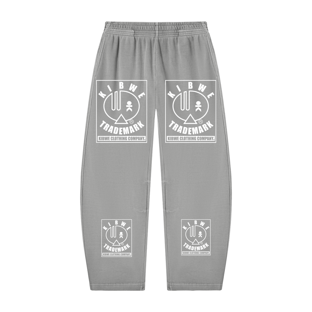 Unisex Vintage Washed Barrel Leg Sweatpants