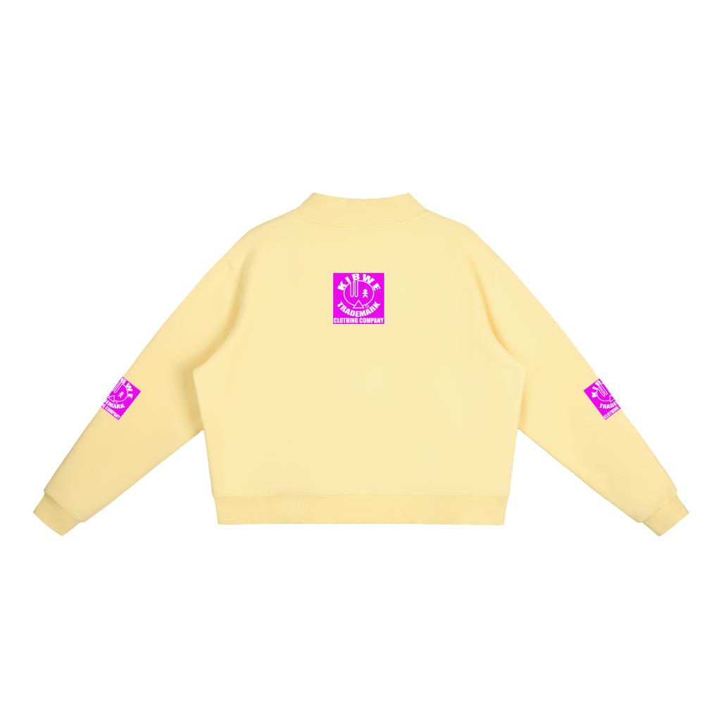 Essential Fleece Mock-Neck Crew Sweatshirt
