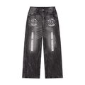 Men’s Vintage Wash Wide Leg Jeans