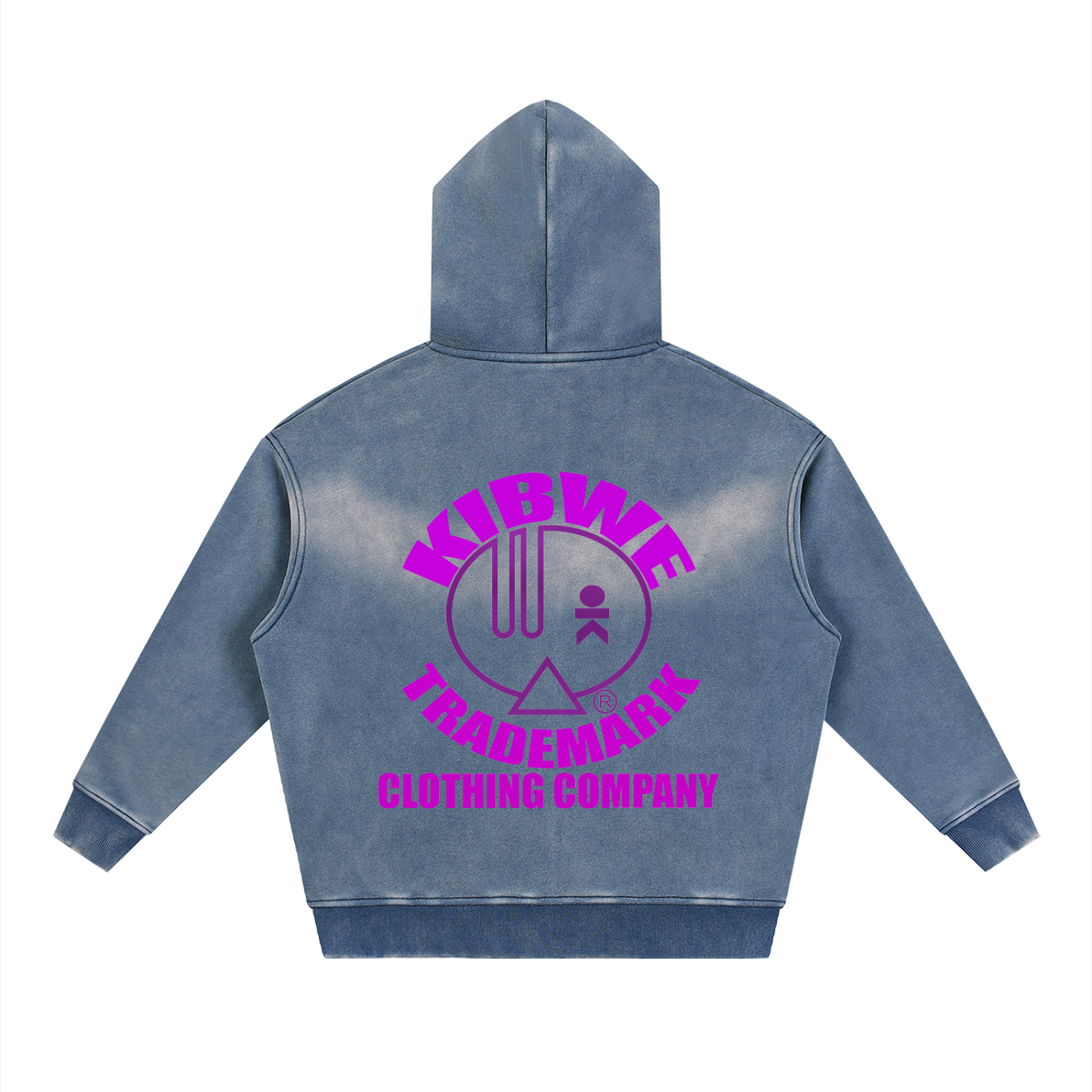 Sunfade Two-way Zipper Boxy Fleece Hoodie