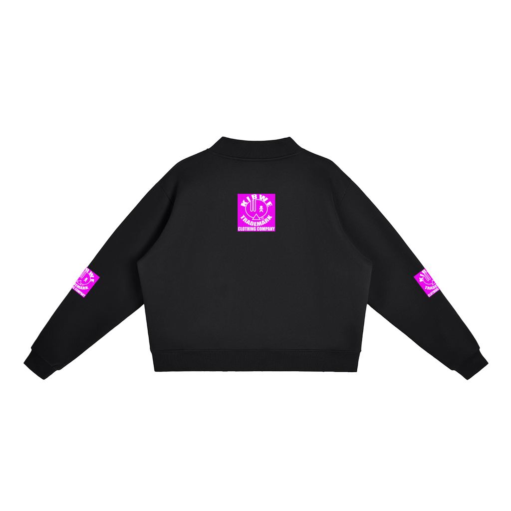 Essential Fleece Mock-Neck Crew Sweatshirt