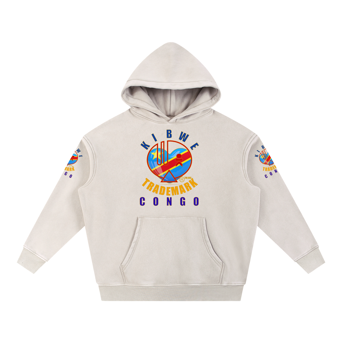 Snow Wash Fleece Oversize Hoodie