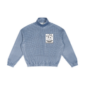 Unisex Plaid Quarter-Zip Sweatshirt